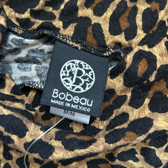 Bobeau Women’s Size Medium Leopard Print Skirt Stretchy - Picture 3 of 7